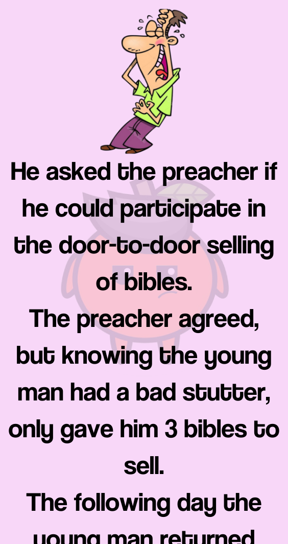 Door To Door Selling Of Bibles - Bored Orange